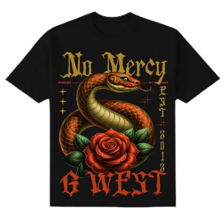 G West Rhinestone Snake Tee (Black)