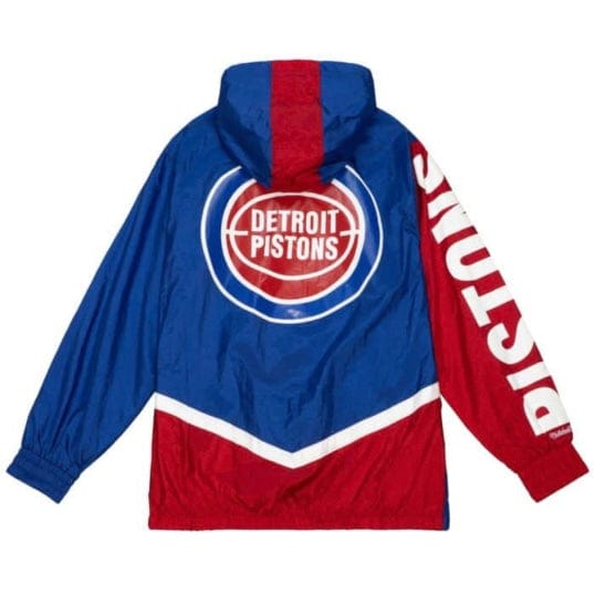 Mitchell & Ness Nba Detroit Pistons Undeniable Full Zip Winbreaker (Royal)