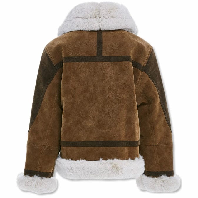 Boys Jordan Craig Vienna Bomber Jacket (Brown) 91405B