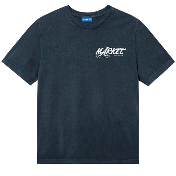 Market Audioman T Shirt (Washed Black) 399001771