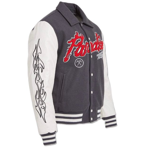 Jordan Craig Paradise Tour Varsity Jacket (Off Black) 91632