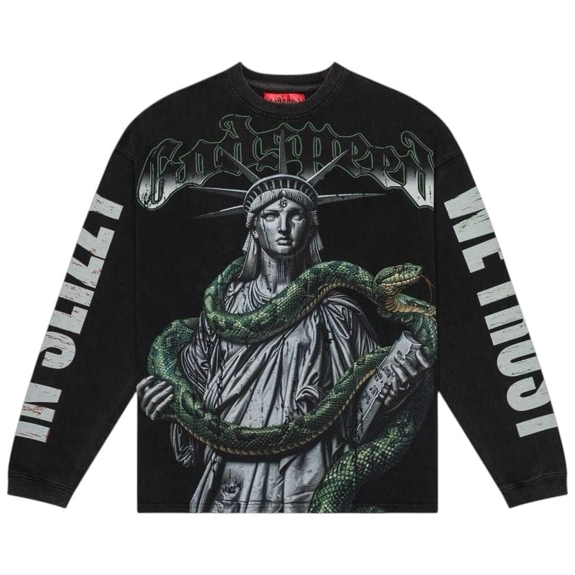 Godspeed Top 5 Slizzy LS T Shirt (Black Wash)