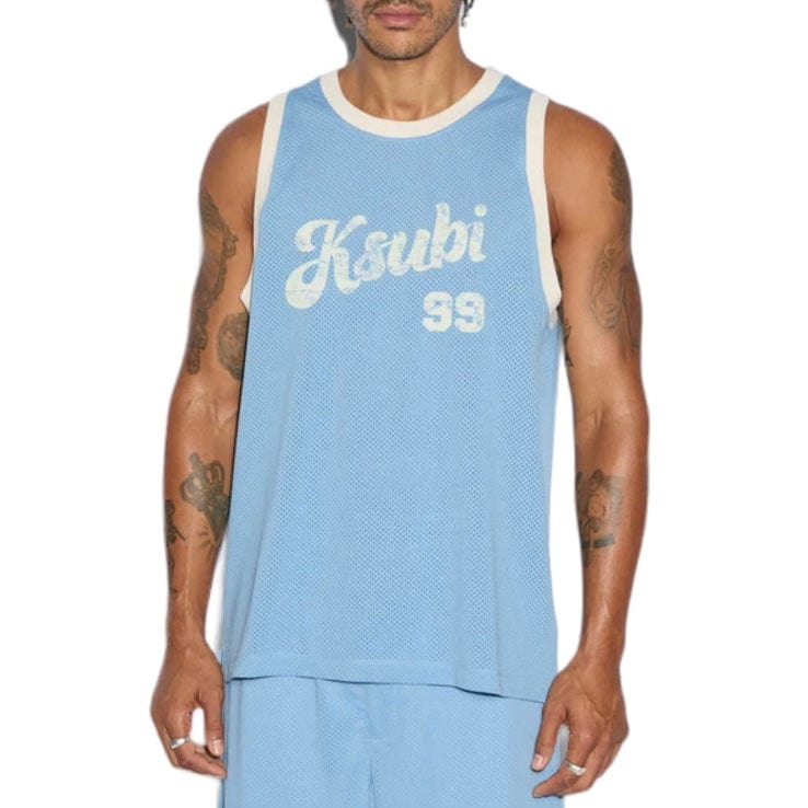 Ksubi Clubhouse Pick Up Singlet Jersey (Blue) MPF24TA006