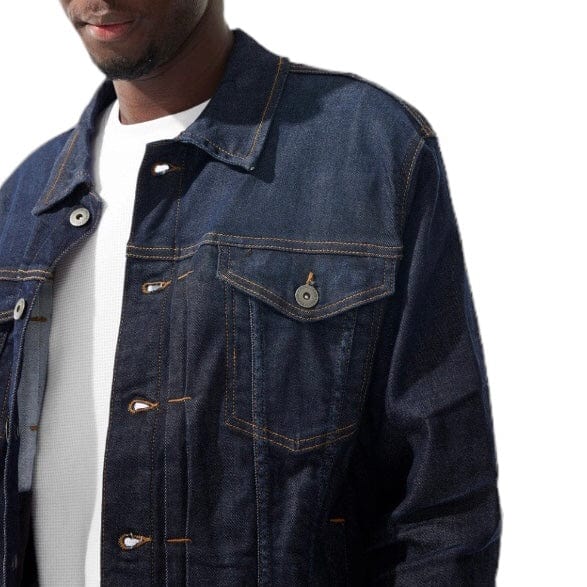 Jordan Craig Gaucho Denim Trucker Jacket (Dark Indigo) JJ1152