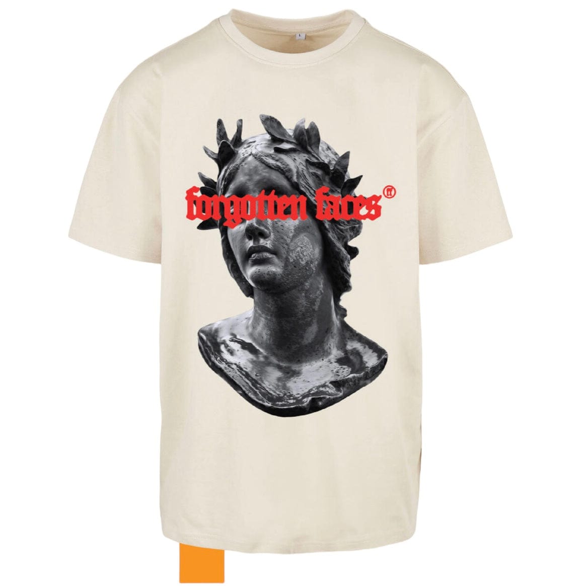 Forgotten Faces Fading Logo Statue Tee (Sand)