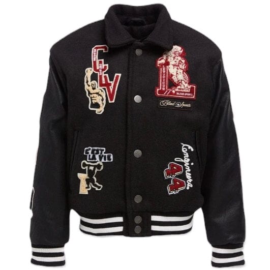 Kids Jordan Craig Carpe Diem Varsity Jacket (Black) 91648K