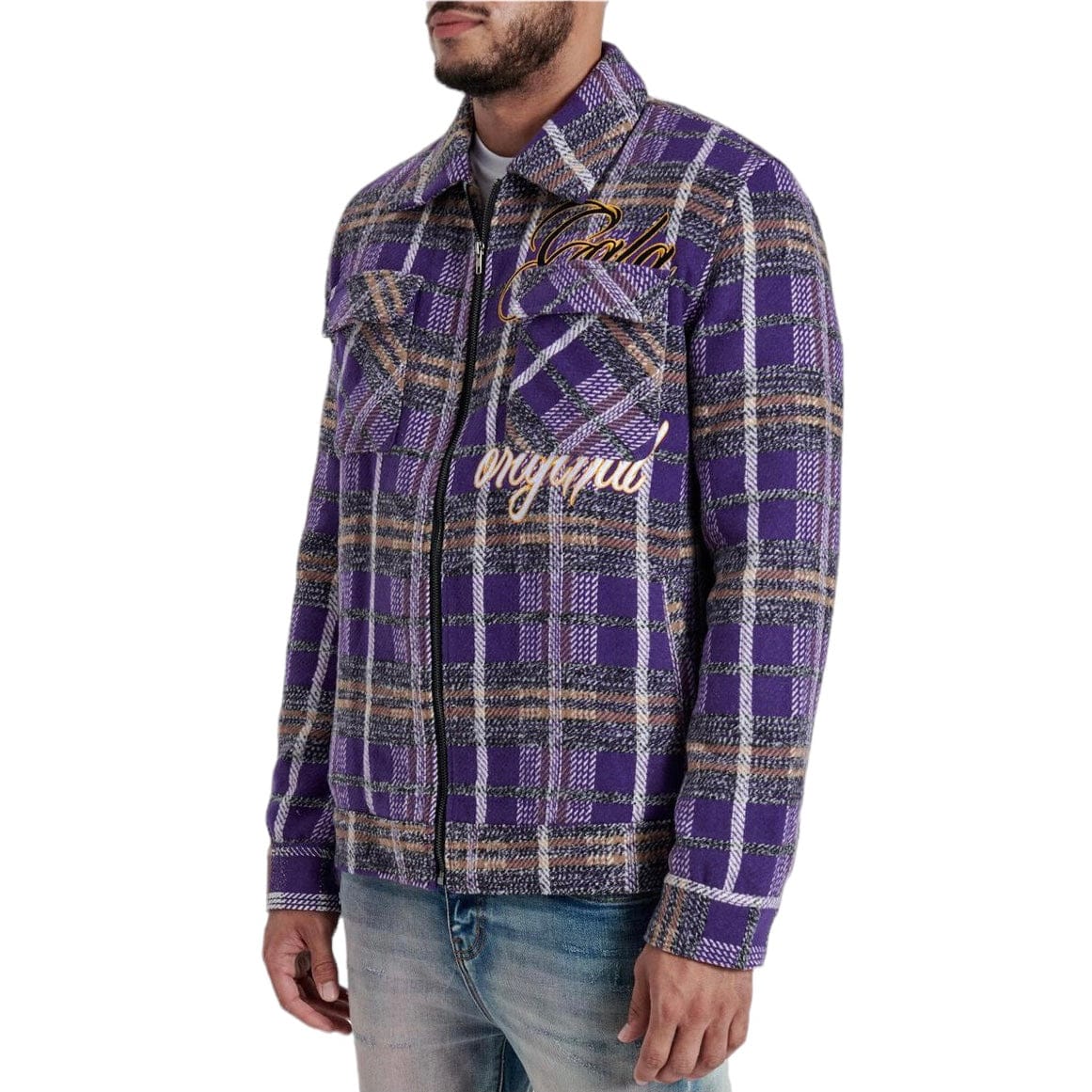 Gala Original Reckoning Flannel Jacket (Purple Plaid) G-SP-24-002