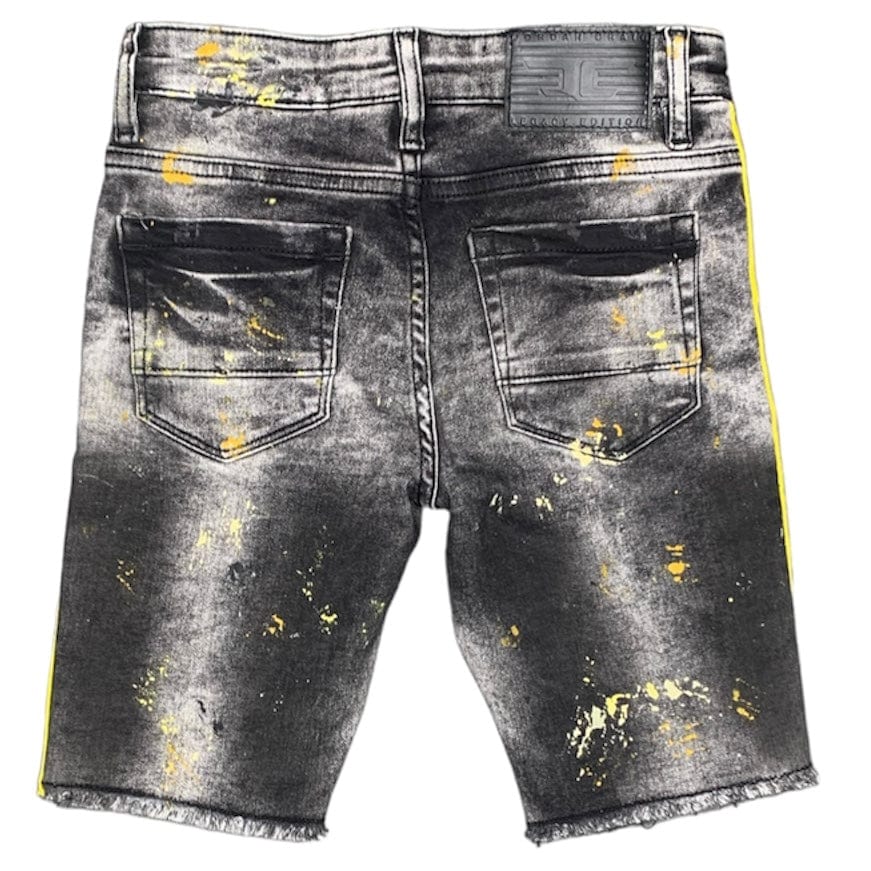 Kids Jordan Craig Time's Up Denim Shorts (Black) J3175SB