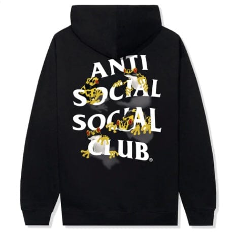 Anti Social Social Club Yellow Banded Hoodie (Black)