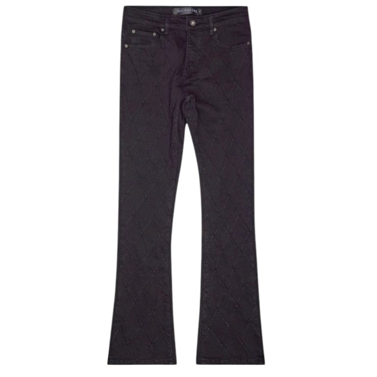 Valabasas Tired Stacked Denim Jean (Jet Black) VLBS-VJ3-1002