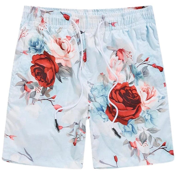 Jordan Craig Retro Ibiza Lounge Shorts (Red Floral) 2040S
