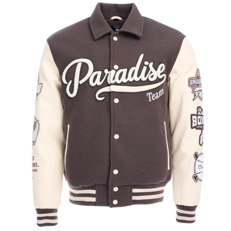 See You In Paradise Team Varsity Jacket (Chocolate) 91700