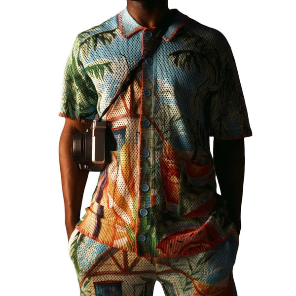 Si Tu Veux Tropical Life Shirt (Blue) TV0128