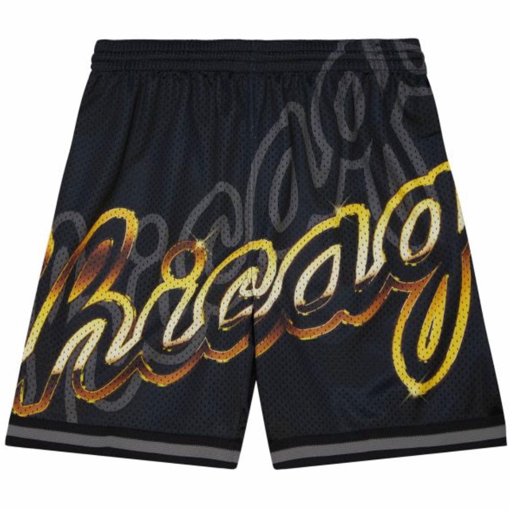 Youth Mitchell & Ness Big Face 4.0 Chicago Bulls Shorts (Black)