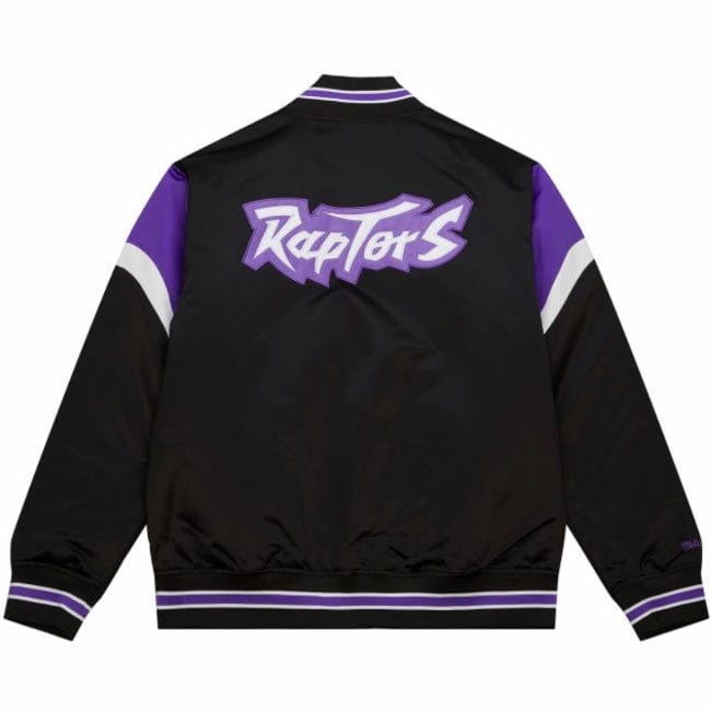 Mitchell & Ness NBA Toronto Raptors Heavyweight Satin Jacket (Black)