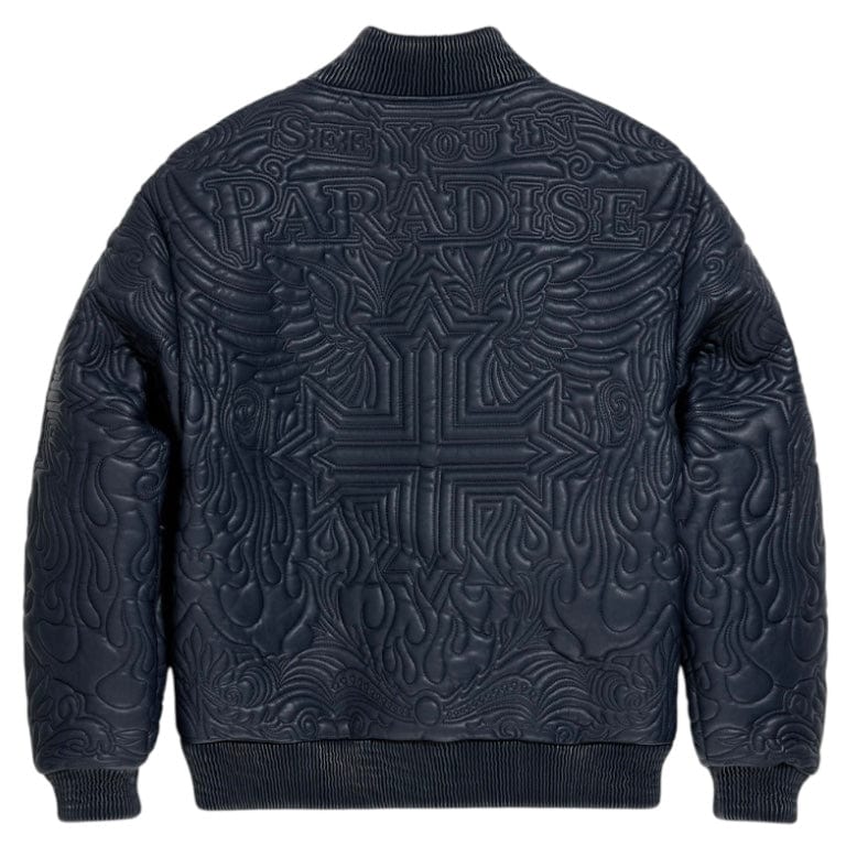 See You In Paradise Sinister Bomber Jacket (Navy) 91666