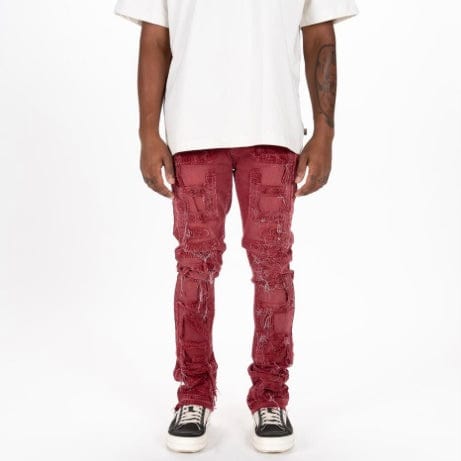 Pheelings "Inspired By" Flare Stack Denim (Burgundy)