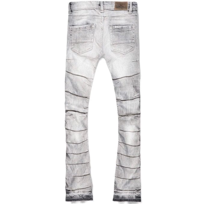 Kids Jordan Craig Stacked Ripple Effect Denim (Arctic Grey) JTF1157K