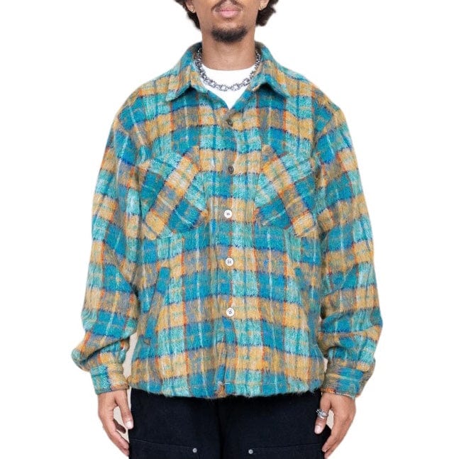 Eptm Side Slit Flannel (Teal) EP11691