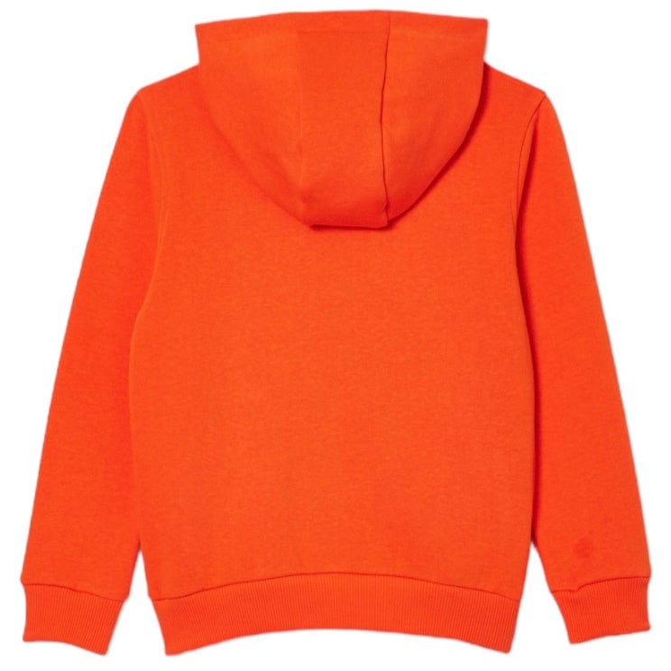 Kids Lacoste Kangaroo Pocket Zip-Up Hoodie (Orange) SJ9723-51