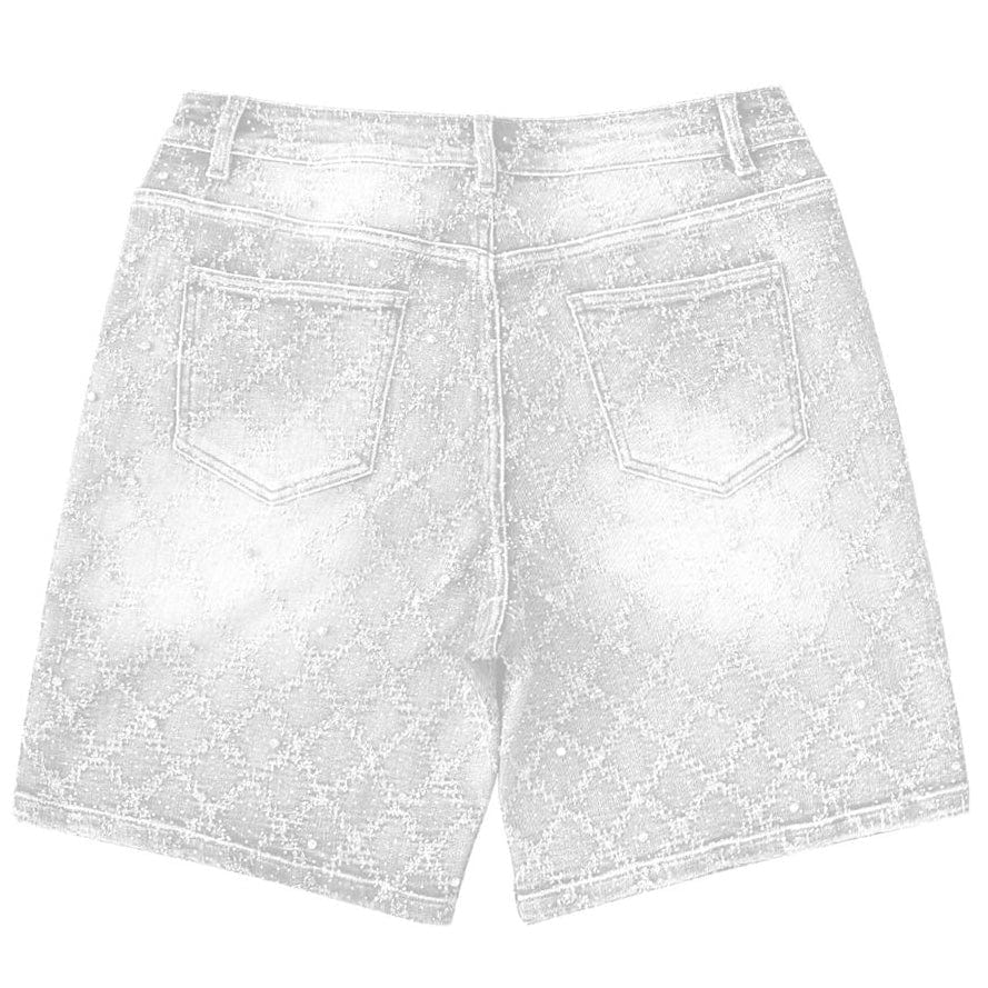 Almost Someday Gemstone Denim Jorts (Cream Wash) QS2-005