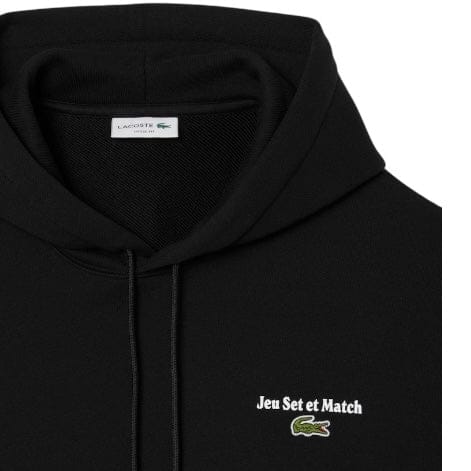 Lacoste Multi Print Fleece Hoodie (Black) SH5947-51