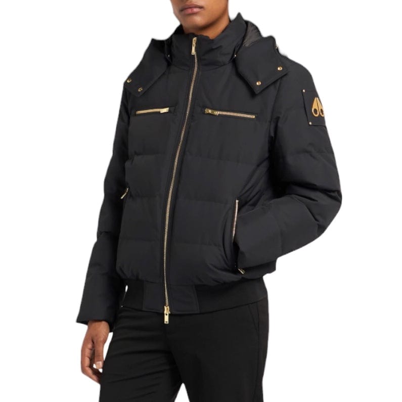 Moose Knuckles Cloud Bomber Sh Gold Black Jacket (Black/Gold) M34MJ005GS