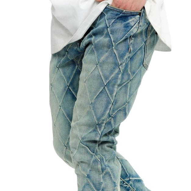 Valabasas Tired Stacked Denim Jean (Lt. Vintage Blue) VLBS-VJ3-1002