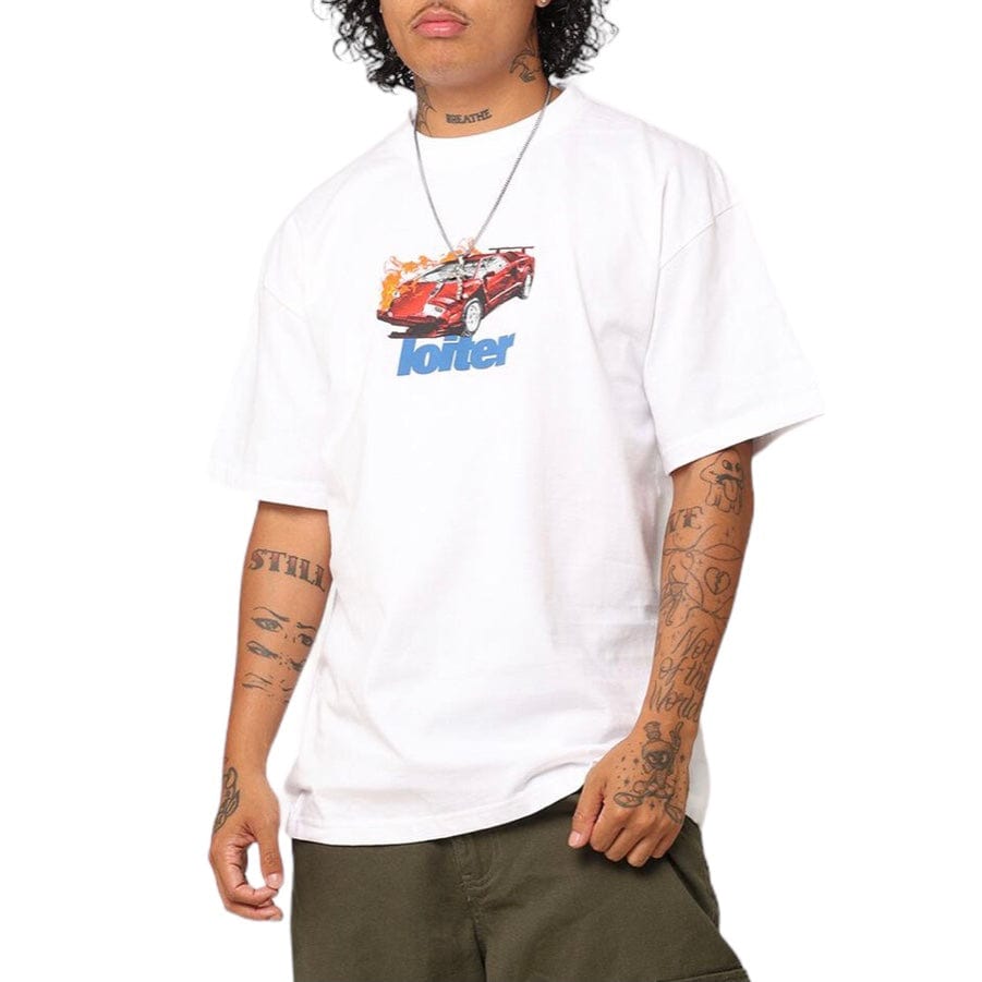 Loiter Collision Tee (White)