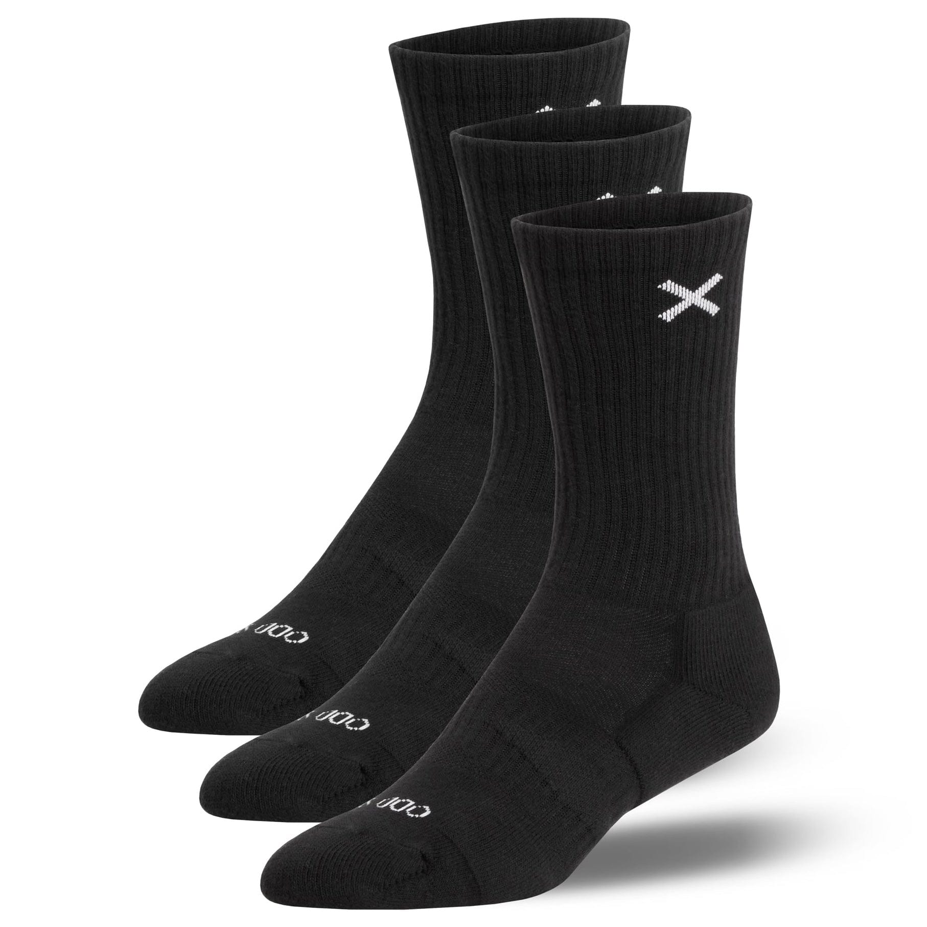 Odd Sox Basix Crew Socks (Black) 3-Pack