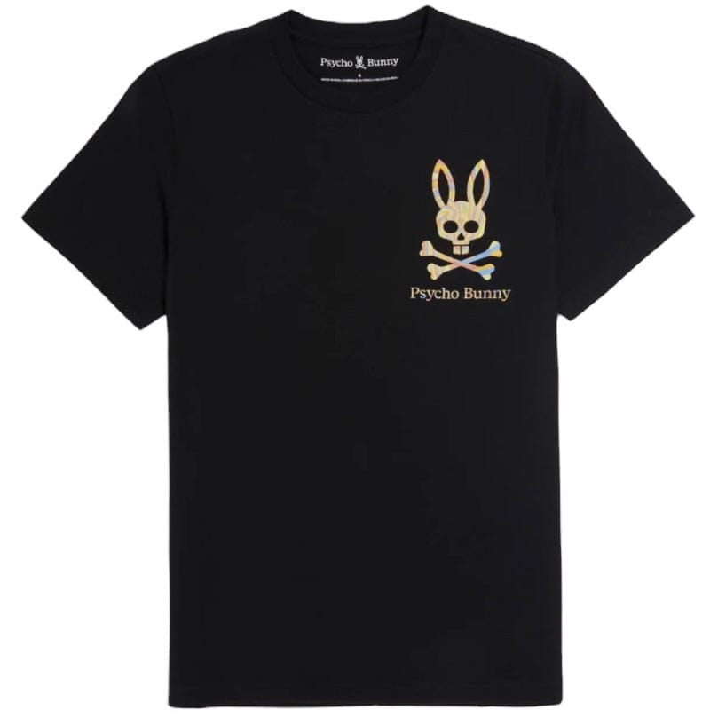 Psycho Bunny Porter Graphic Tee (Black) B6U905Y1PC