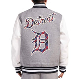Pro Standard Detroit Tigers Pro Prop Varsity Jacket (H.Grey/White) LDT6313248