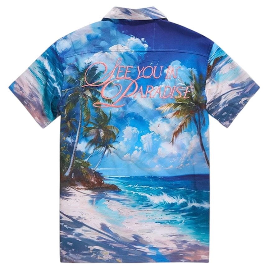Jordan Craig Retro Wanderlust Party Short & Shirt Set (Clearwater) 2060-2060S