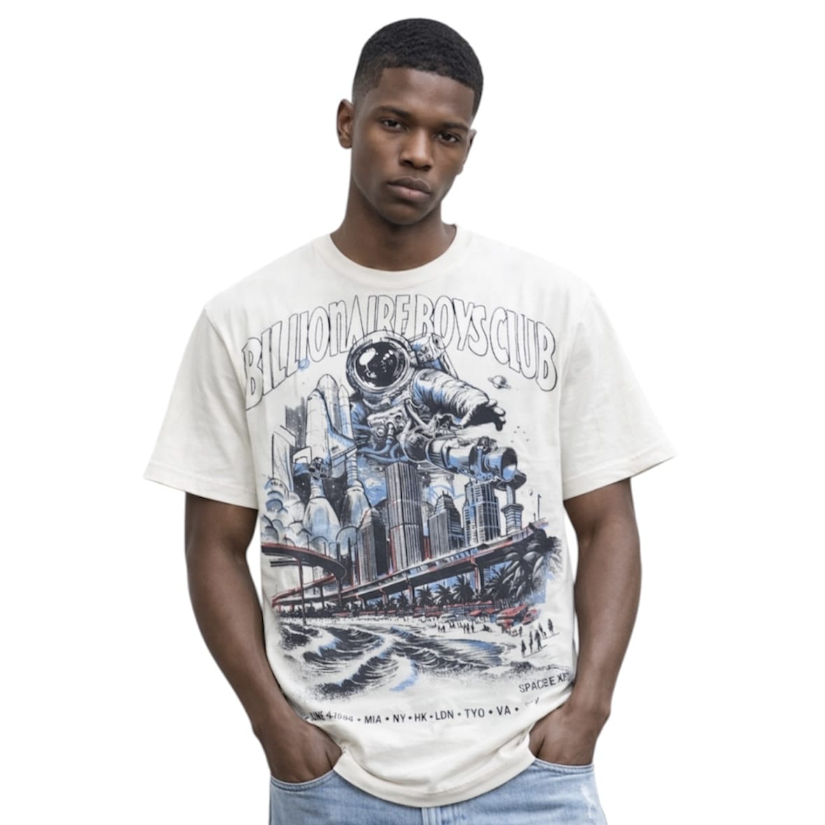 Billionaire Boys Club BB Space Expo SS Knit (Gardenia) 861-2317