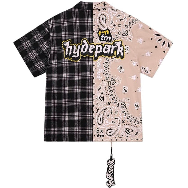 Hyde Park East LA Button Down Shirt (Black/Tan)