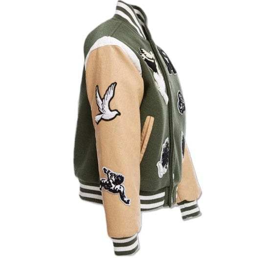 Kids Jordan Craig Fallen Angels Varsity Jacket (Pine) 91647K