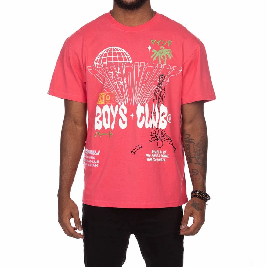 Billionaire Boys Club BB Around The World SS Tee (Red) 841-3310