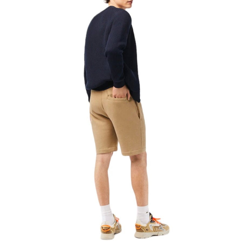 Lacoste Organic Brushed Cotton Fleece Shorts (Beige) GH9627-51