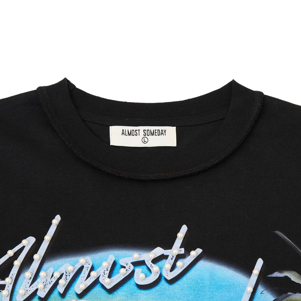 Almost Someday Hollywood Tee (Black) AS-S26-062