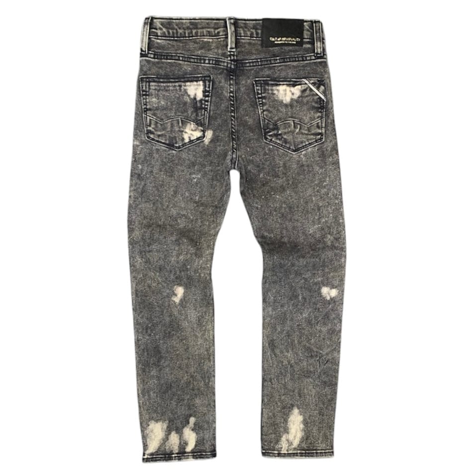 Kid's Cult Rogue Slim Straight Stretch Denim Jeans (Shitake) 87B9-BRS0E