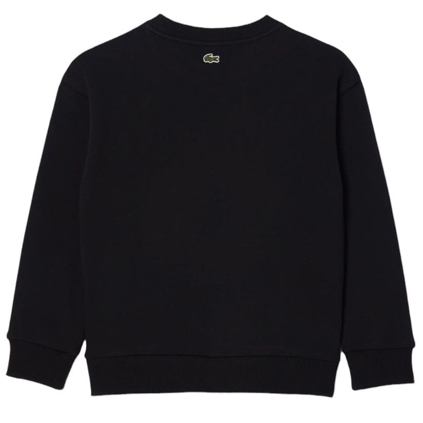 Kids Lacoste Signature Print Sweatshirt (Black) SJ1231-51