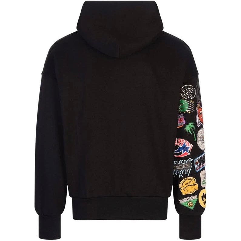 Barrow Unisex Patch Hoodie (Nero/Black) S5BWUAHS017-110