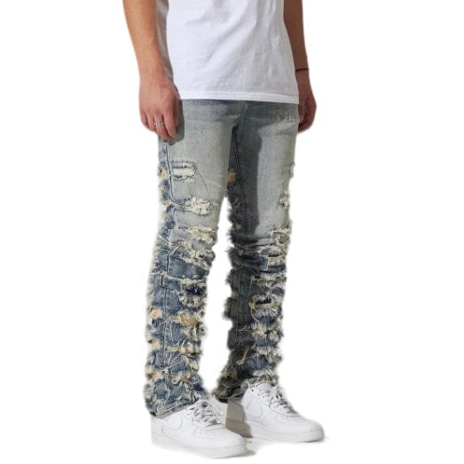 Crysp Fray Stacked Denim (Indigo) CRYSPF123-06