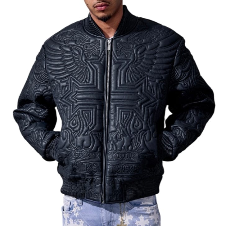See You In Paradise Sinister Bomber Jacket (Navy) 91666
