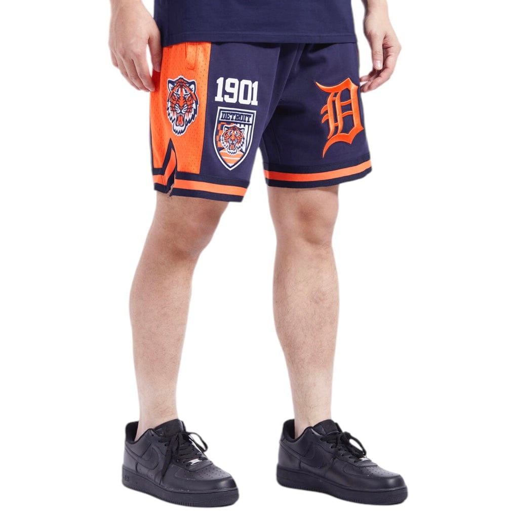 Pro Standard Detroit Fast Lane Dk 2.0 Shorts (Gray/Midnight Navy)