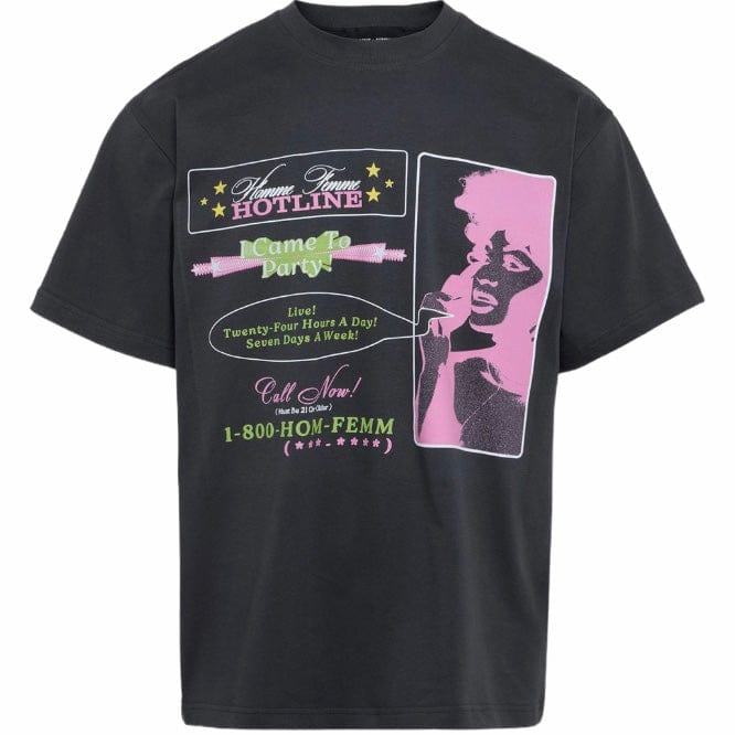 Homme Femme Call Now Tee (Black/Pink/Green) HFSS202442-1