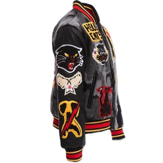 Boys Jordan Craig Hellcat Varsity Jacket (Black Camo) 91646B