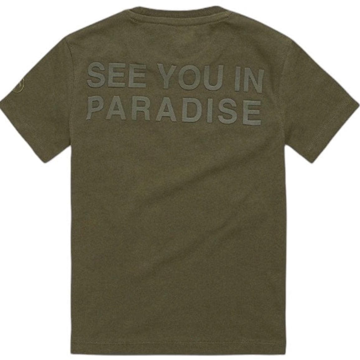 Boys/Kids  Jordan Craig See You In Paradise T Shirt (Olive) 9097