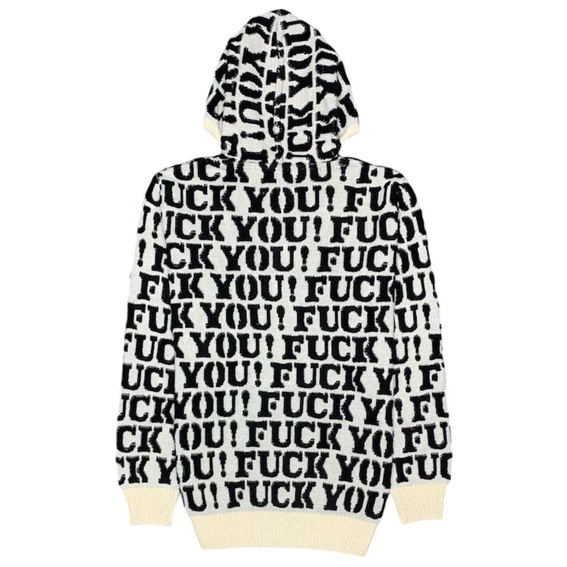 One In A Million Exclamation Pullover Sweater Hoodie (Ecru) KG-625