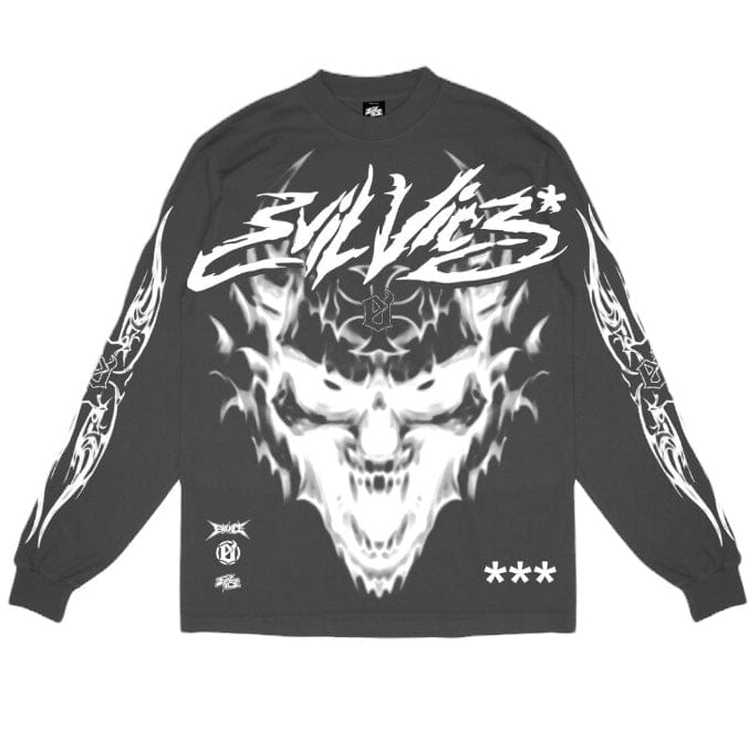 Evil Vice Ghoul Brush Long Sleeve Sweatshirt (Vintage) W25-17